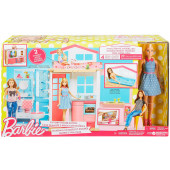 Игра MATTEL Портативный домик Barbie с куклой (DVV48)